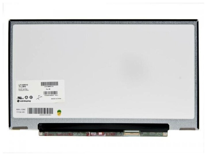 Матрица 133 Матовая PN LP133WH2 TLM4 WXGA HD 1366x768 40 Lamels cветодиодная LED LG TN Slim Тонкая 4550₽