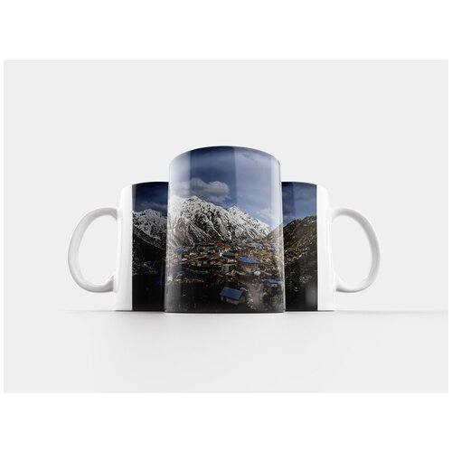 фото Кружка "зима, деревня, снег" 320 мл lotsprints