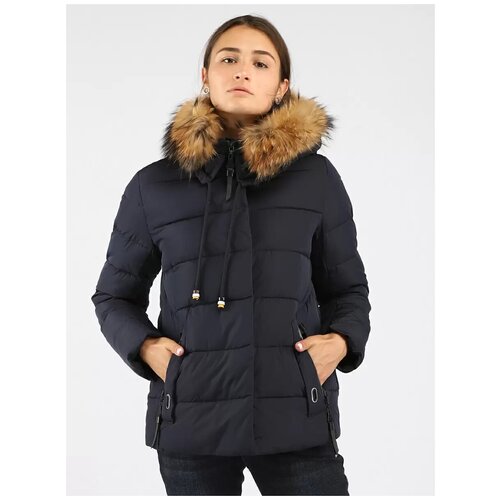 фото Пуховик женский a passion play 192cntr-0002-0101, цвет темно-синий, размер m