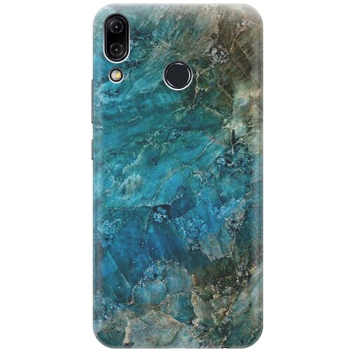 фото Re:pa накладка transparent для asus zenfone 5z (zs620kl) с принтом "темно-синий мрамор"