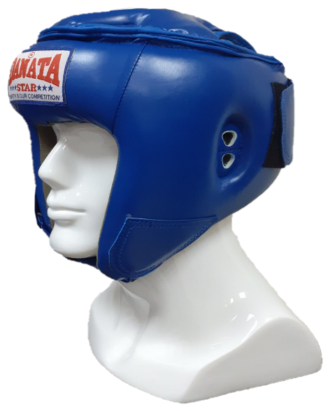 Шлем для тайского бокса и кикбоксинга Danata Star (закрытая макушка) Super Star Размер XL синий