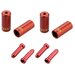 Jagwire наконечники оболочек (10х4,5мм, 6х5мм) и тросов (4шт.) красные. комплект