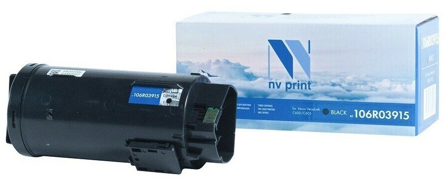 Картридж NV Print 106R03915 Black для принтеров Xerox VersaLink C600/ C605, 12200 страниц