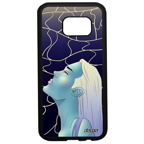 фото Яркий чехол для мобильного // galaxy s7 // "надежда" манга девушка, utaupia, синий