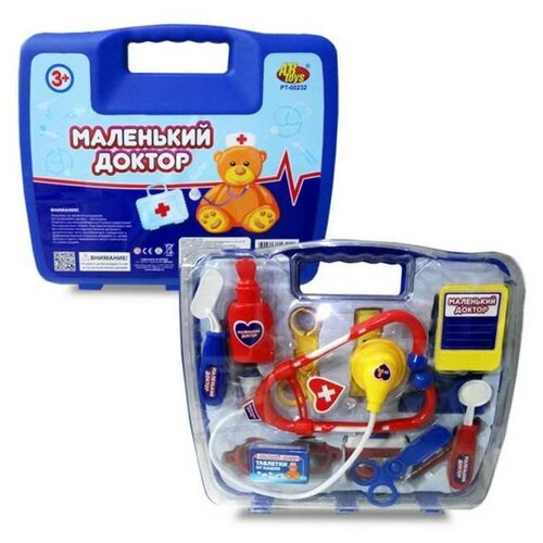 фото Маленький доктор. набор доктора, 14 предметов, в чемодане junfa toys