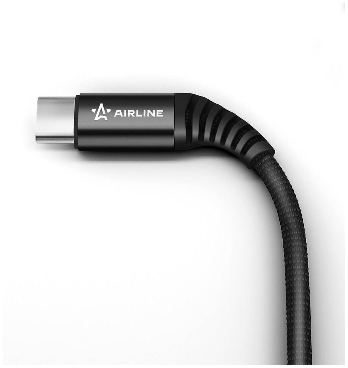 Зарядный датакабель USB - Type-C 2м нейлоновая оплетка (AIRLINE) ACH-C-48 - фото №2