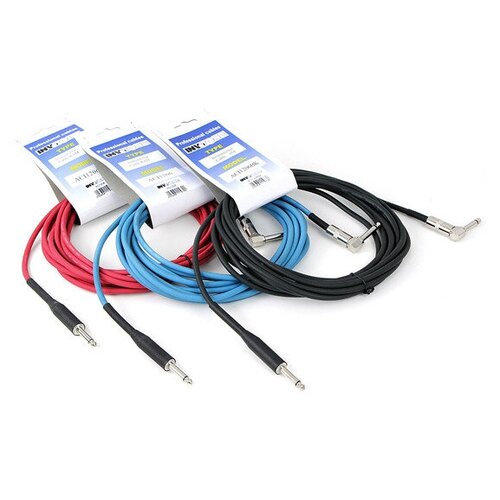 xline cables rinstjack jack 9003 кабель инструментальный jack 6 35mm mono jack 6 35mm mono 90 Кабель аудио 1xJack - 1xJack Invotone ACI1206B 6.0m