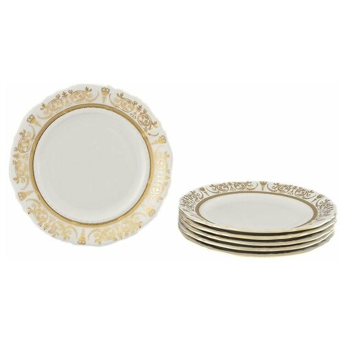 фото Набор тарелок 17 см 6 шт leander "соната /золотая элегантность" / 158348