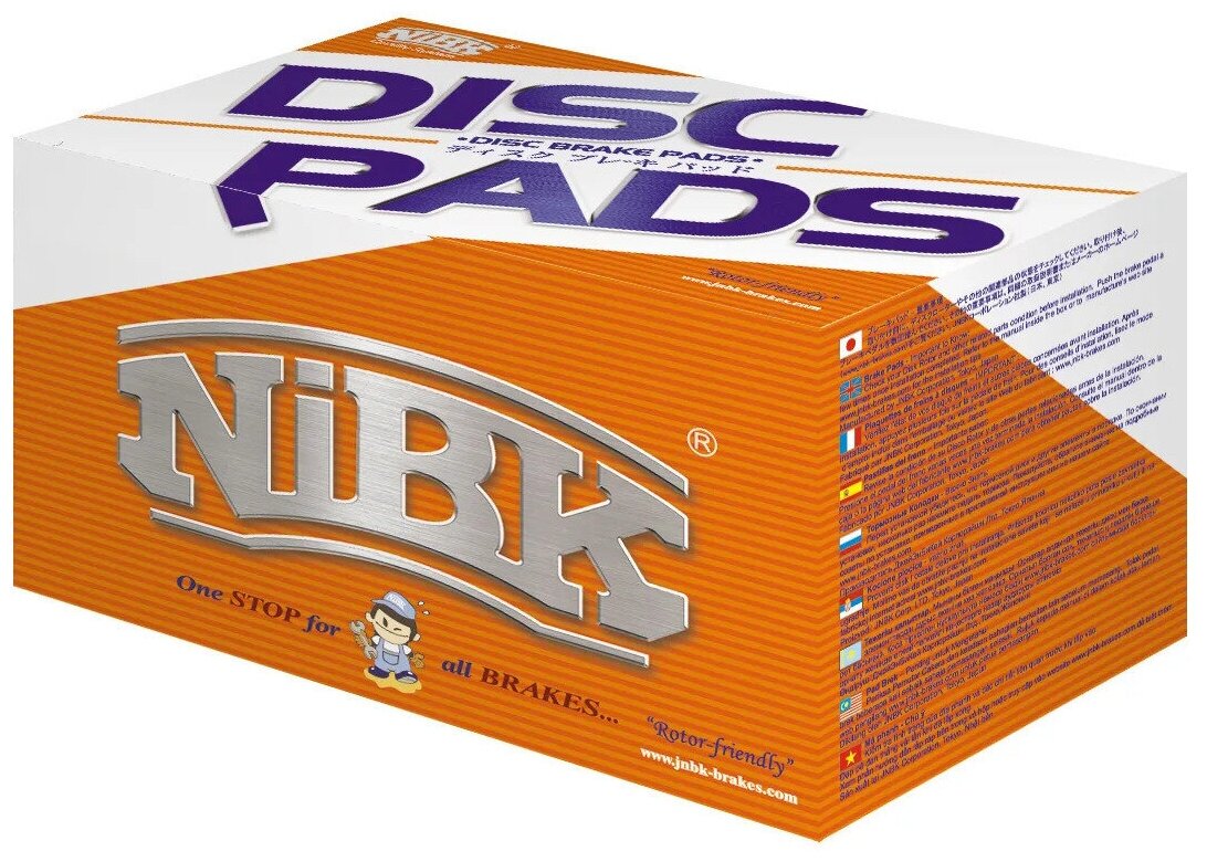 NIBK колодки тормозные дисковые PN0392