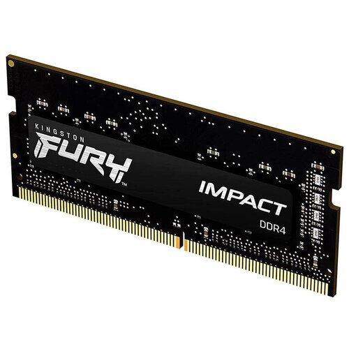 Модуль памяти Kingston Fury Impact Black DDR4 SODIMM 2666MHz PC-21300 CL15 - 8Gb KF426S15IB8 305600₽