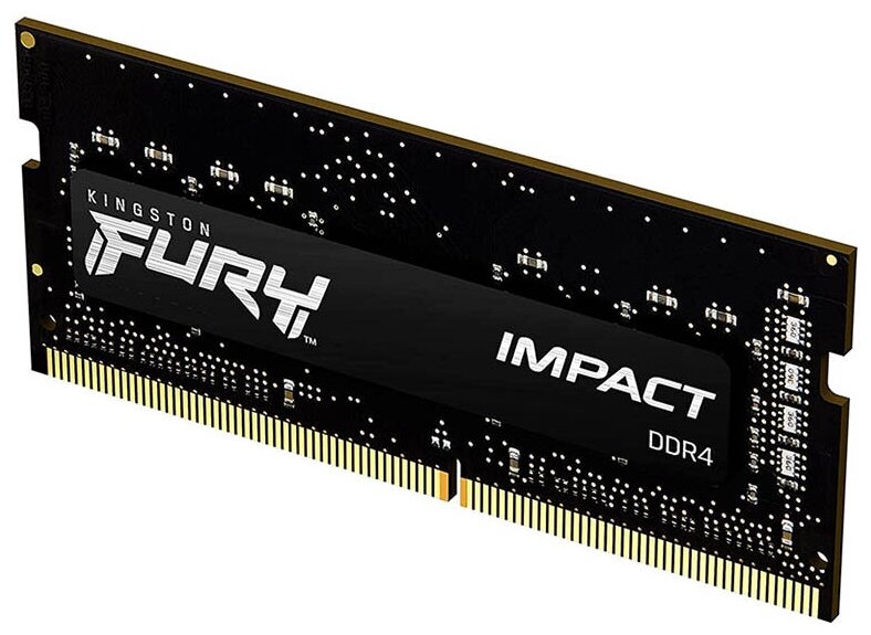 Модуль памяти Kingston Fury Impact Black DDR4 SODIMM 2666MHz PC-21300 CL15 - 8Gb KF426S15IB/8