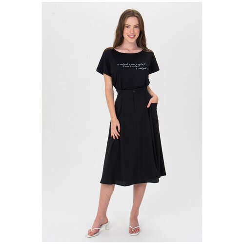 фото Юбка с карманами 93026 черный 48 jcl