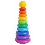 Развивающая игрушка Крошка Я 10 колец с шаром 1182515 - изображение