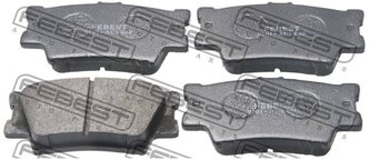 Дисковые тормозные колодки задние FEBEST 0101-ACV40R для Daihatsu, Lexus, Pontiac, Toyota (4 шт.)