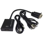 Конвертер ESPADA VGA + 3,5mm Audio to HDMI (HCV0201) - изображение