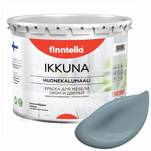 Краска акриловая finntella Ikkuna матовая liuskekivi 2.7 л