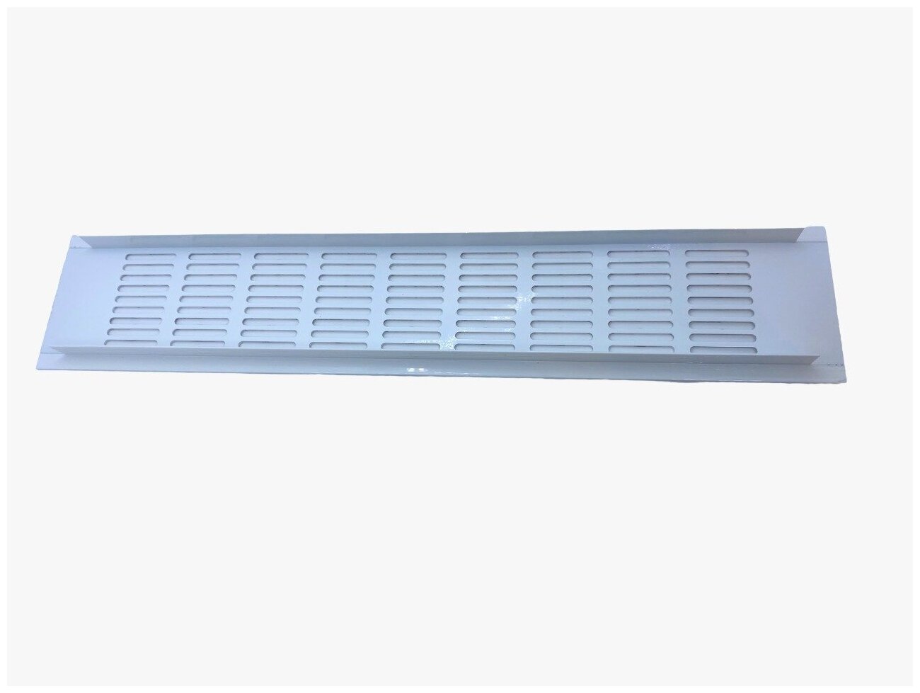 Европейская алюминиевая вентиляционная решетка (80х500мм; белая) Europlast RA850 - фотография № 4