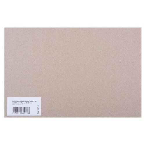 Картон для художественных работ 20х30см 2000г/м Арт-Техника 64034
