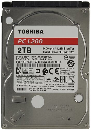 Жесткий диск Toshiba 2 ТБ HDWL120UZSVA — купить в интернет-магазине на ...