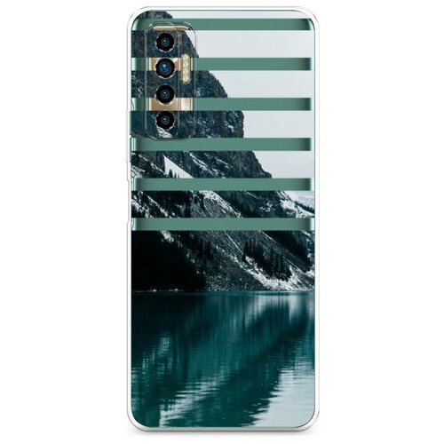 фото Силиконовый чехол "горное озеро" на tecno tecno camon 17p / техно камон 17p case place