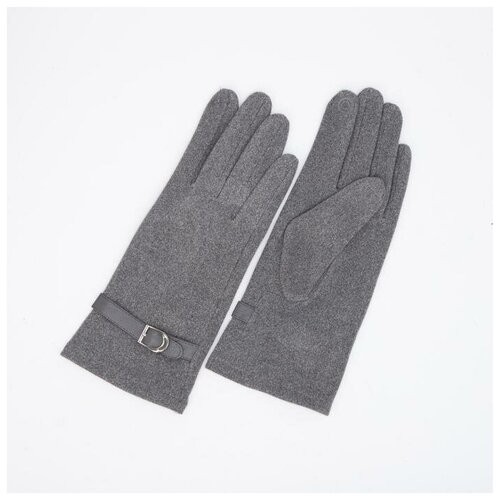 фото Перчатки женские, безразмерные, цвет светло-серый нет бренда