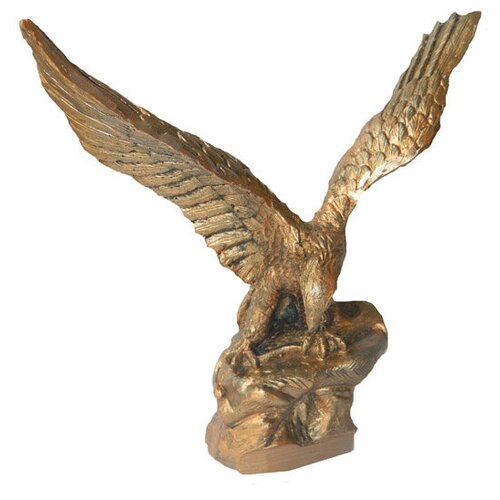 Подарочная статуэтка ручной работы Кавказский орел обожженная глина 665₽