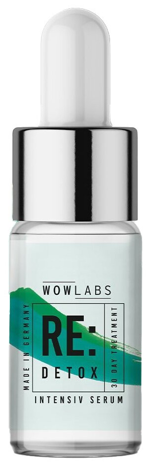 RE: DETOX сыворотка для лица: детокс для кожи, увлажнение и сияние, WOWLABS WL-001