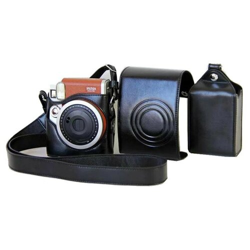 фото Защитный чехол-сумка-футляр mypads tc143-370 для фотоаппарата fujifilm instax mini 90 противоударный усиленный легкий черный