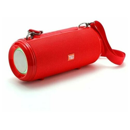 Беспроводная портативная Bluetooth колонка TG TG537 Красная FM радио 2 динамика светомузыка объемный звук 279000₽