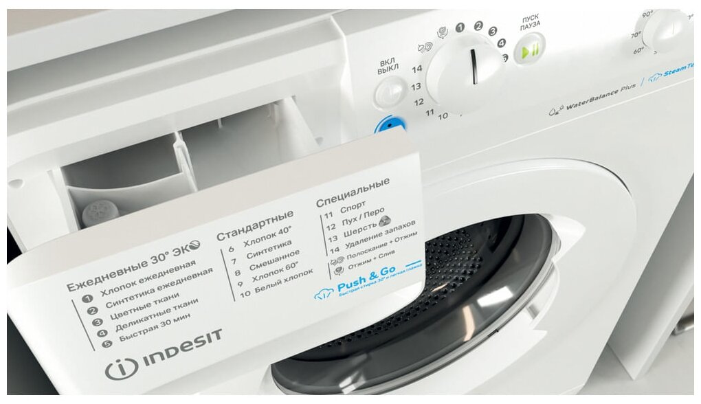 Стиральная машина Indesit BWSB 61051 WWV RU, фронтальная, 6кг, 1000об/мин - фото №6