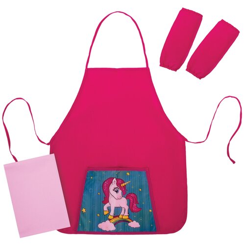 Юнландия Комплект для уроков труда Neon unicorn (270197) розовый фартук для рисования детский школьный для труда и изо