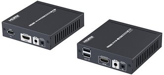 Приемник + передатчик Lenkeng LKV375KVM 4K - 70m HDMI передача сигнала по витой паре с функцией KVM