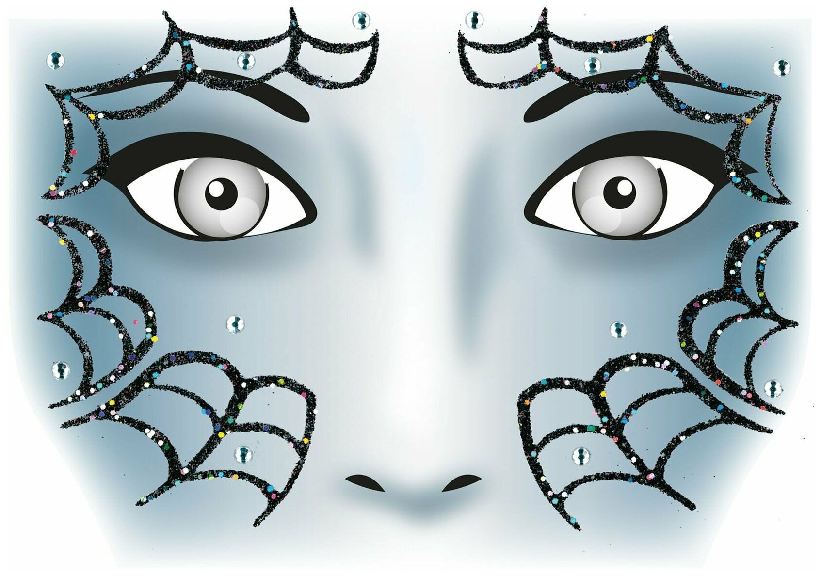 Наклейка на лицо HERMA Face Art Spider
