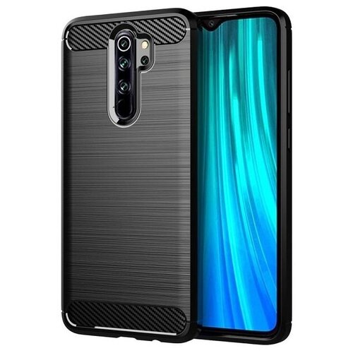 фото Чехол carbon для xiaomi redmi note 8 pro серия карбон | красный