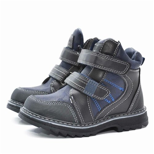 фото Nordman go ботинки на двух липучках, дошкольные, цвет темно- синий, размер 29