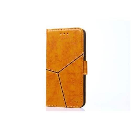Чехол-книжка MyPads для Motorola Moto G5 Plus (XT1675 / 1670 / 1671)прошитый по контуру с необычным геометрическим швом золотой желтый