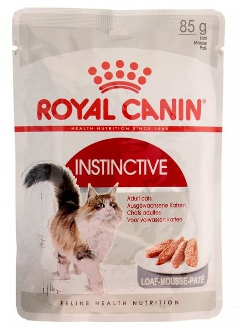 Влажный корм для кошек Royal Canin Instinctive, мясное ассорти 85 г (паштет) - фотография № 6