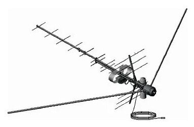 Телевизионная антена Дельта Н381А, черный