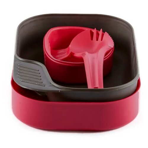 фото Портативный набор посуды wildo camp-a-box light green (bio) series raspberry, 6202