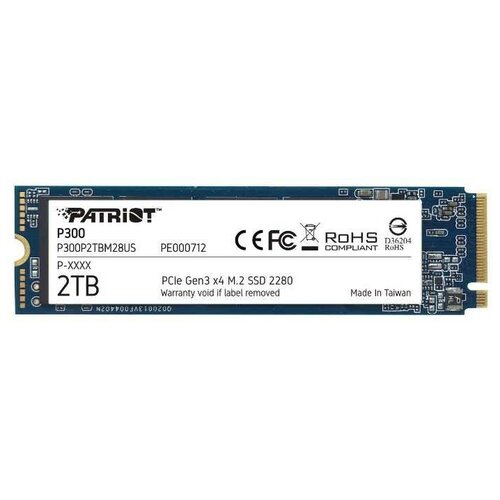 Накопитель SSD Patriot PCI-E x4 2Tb P300P2TBM28 P300 M.2 2280