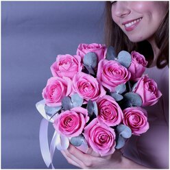 Лучшие розовые Цветочные композиции в коробке