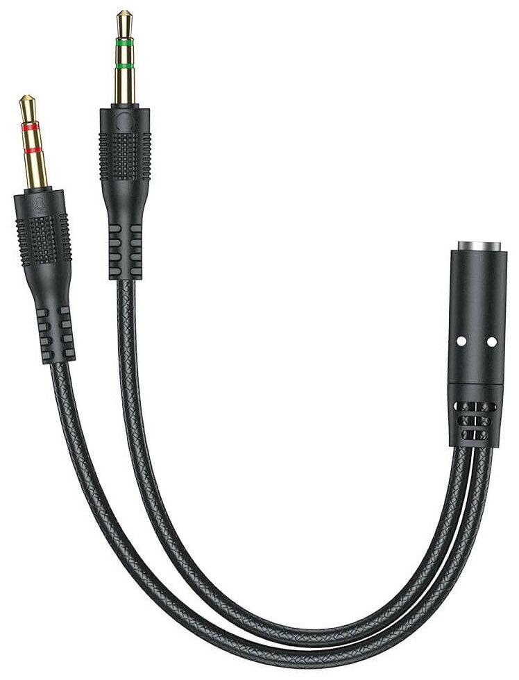 Аудио кабель AWEI AUX-002, черный
