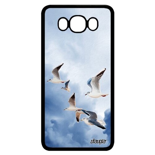 фото Необычный чехол на телефон // galaxy j7 2016 // "чайки" дизайн ливингстон, utaupia, голубой