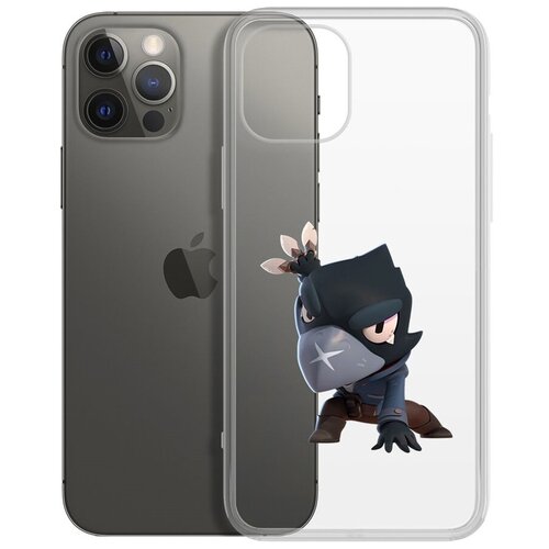 Чехол-накладка Clear Case Brawl Stars-Ворон для iPhone 12/12 Pro чехол накладка clear case brawl stars ворон для vivo y31