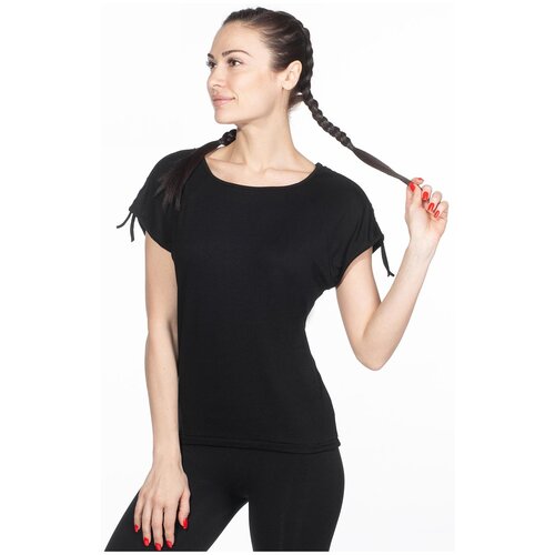 Блуза Eldar, размер S, черный блуза eldar нарядный стиль короткий рукав флористический принт размер s бежевый