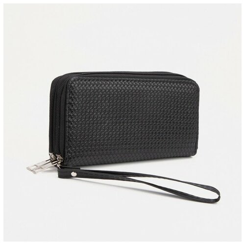 фото Кошелёк, 4 отдела на молнии, цвет черный нет бренда