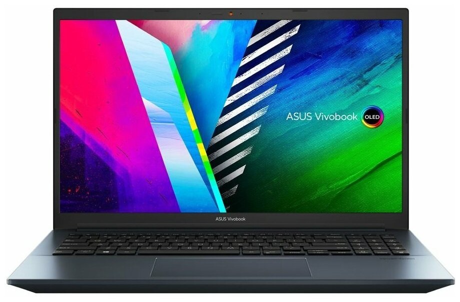 Ноутбук Asus Vivobook Pro 15 OLED M3500QC-L1079W Ryzen 7 5800H 16Gb SSD512Gb NVIDIA GeForce RTX 3050 4Gb 156 OLED FHD 1920x1080 Windows 11 Home blue WiFi BT Cam