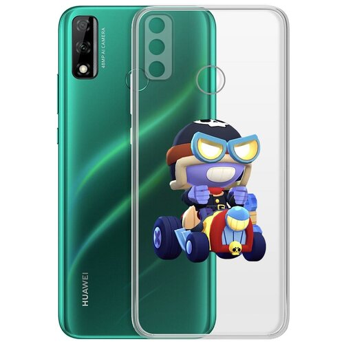фото Чехол-накладка clear case brawl stars-безумный карл для huawei y8s krutoff group