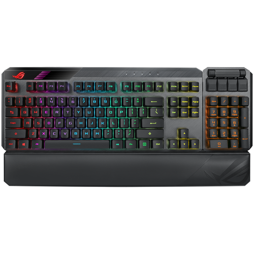 Asus ROG Claymore II Keyboard Wireless (2.4G/USB) ROG RX RED Optical-Mech 462x155x39mm 1156g (047209) (90MP01W0-BKRA00) 90MP01W0-BKRA00