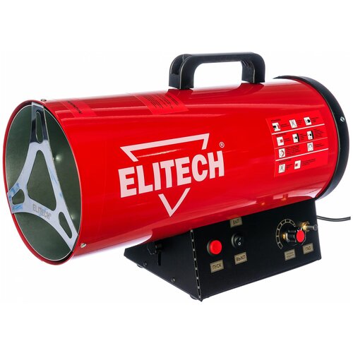 Газовая тепловая пушка ELITECH ТП 15ГБ (15 кВт) красный тепловая пушка газовая elitech тп 70гб 70000 вт красный чёрный